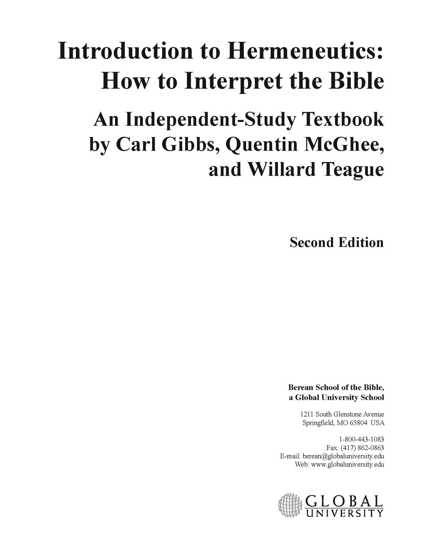 Introduction to Hermeneutics: How to Interpret the Bible