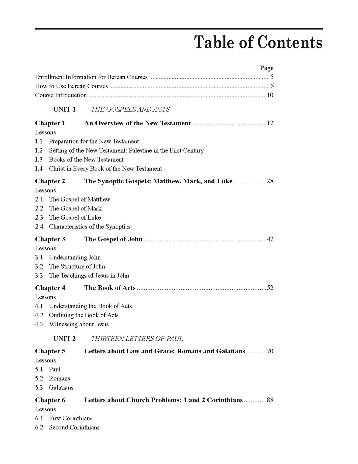 New Testament Survey