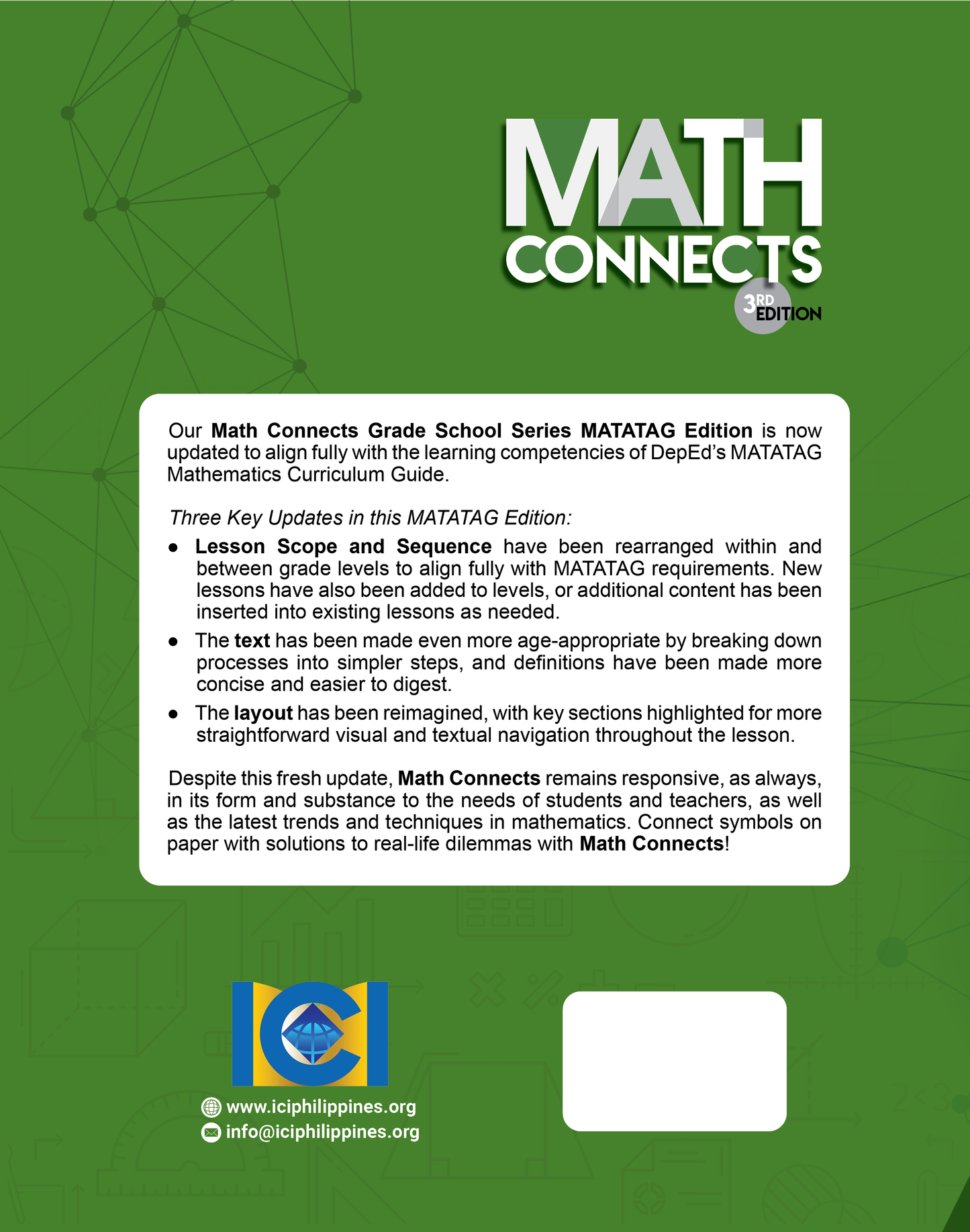 Math Connects 3rd Edition (Matatag Curriculum) - Grade 3