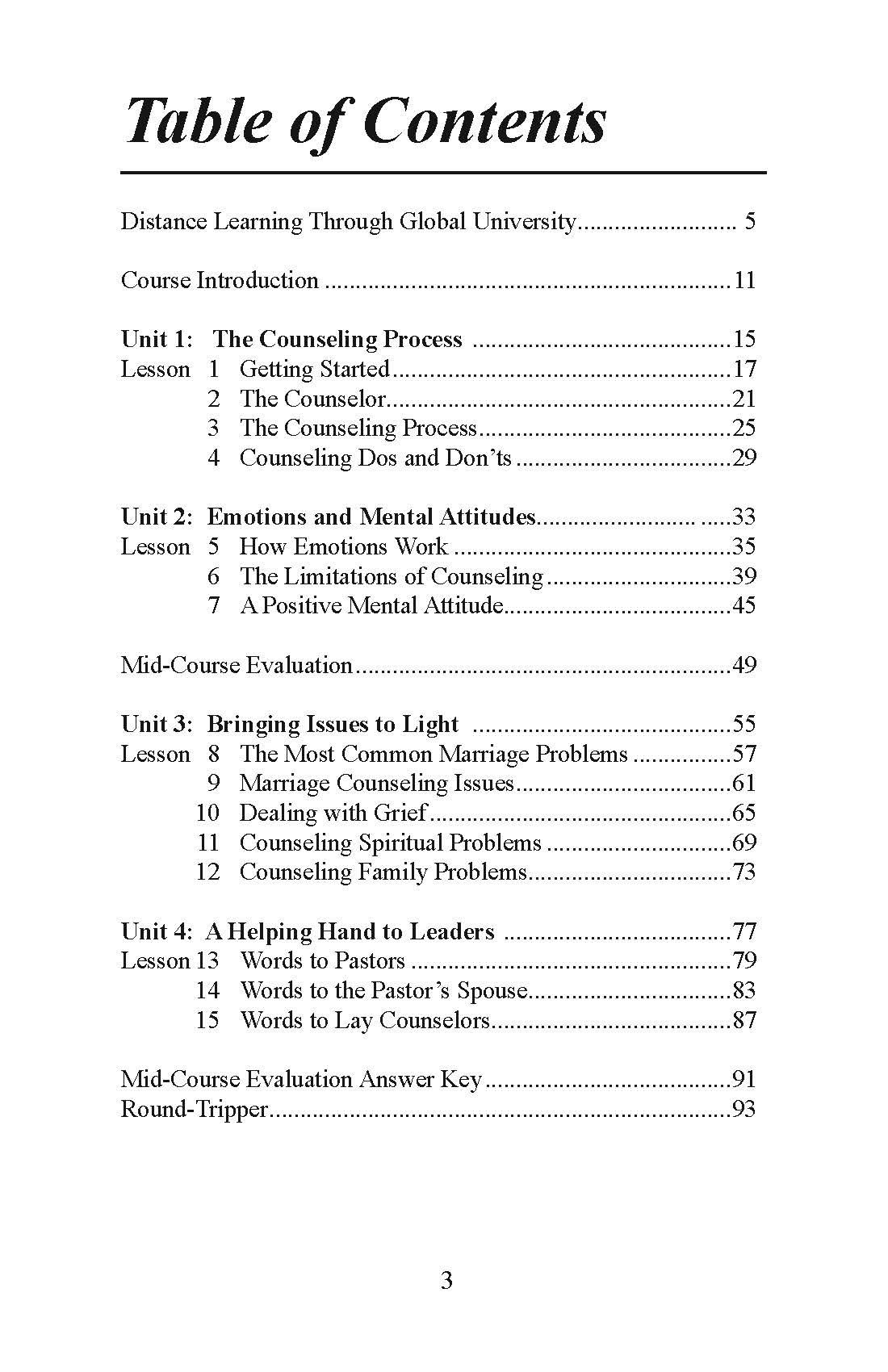 Biblical Counseling