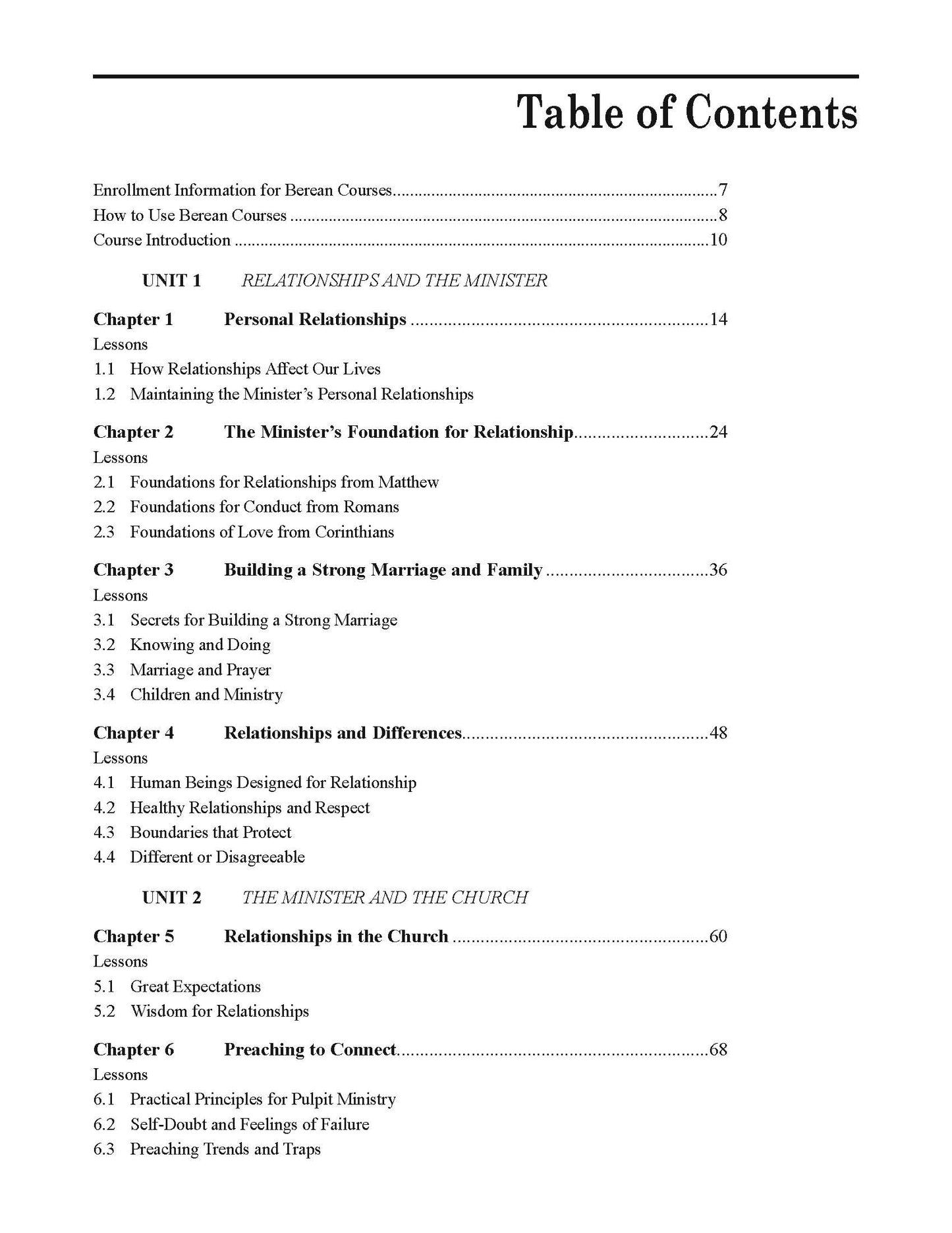 Relationships and Ethics in Ministry