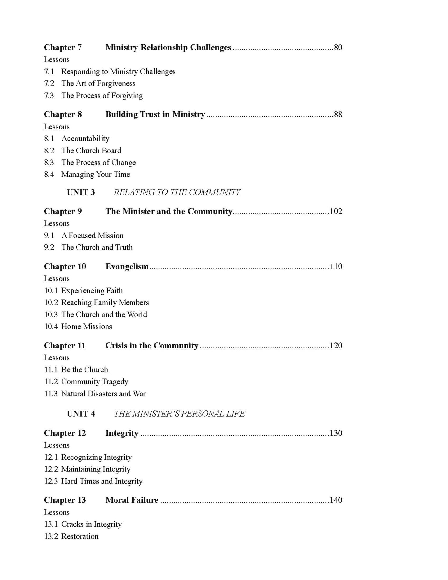 Relationships and Ethics in Ministry