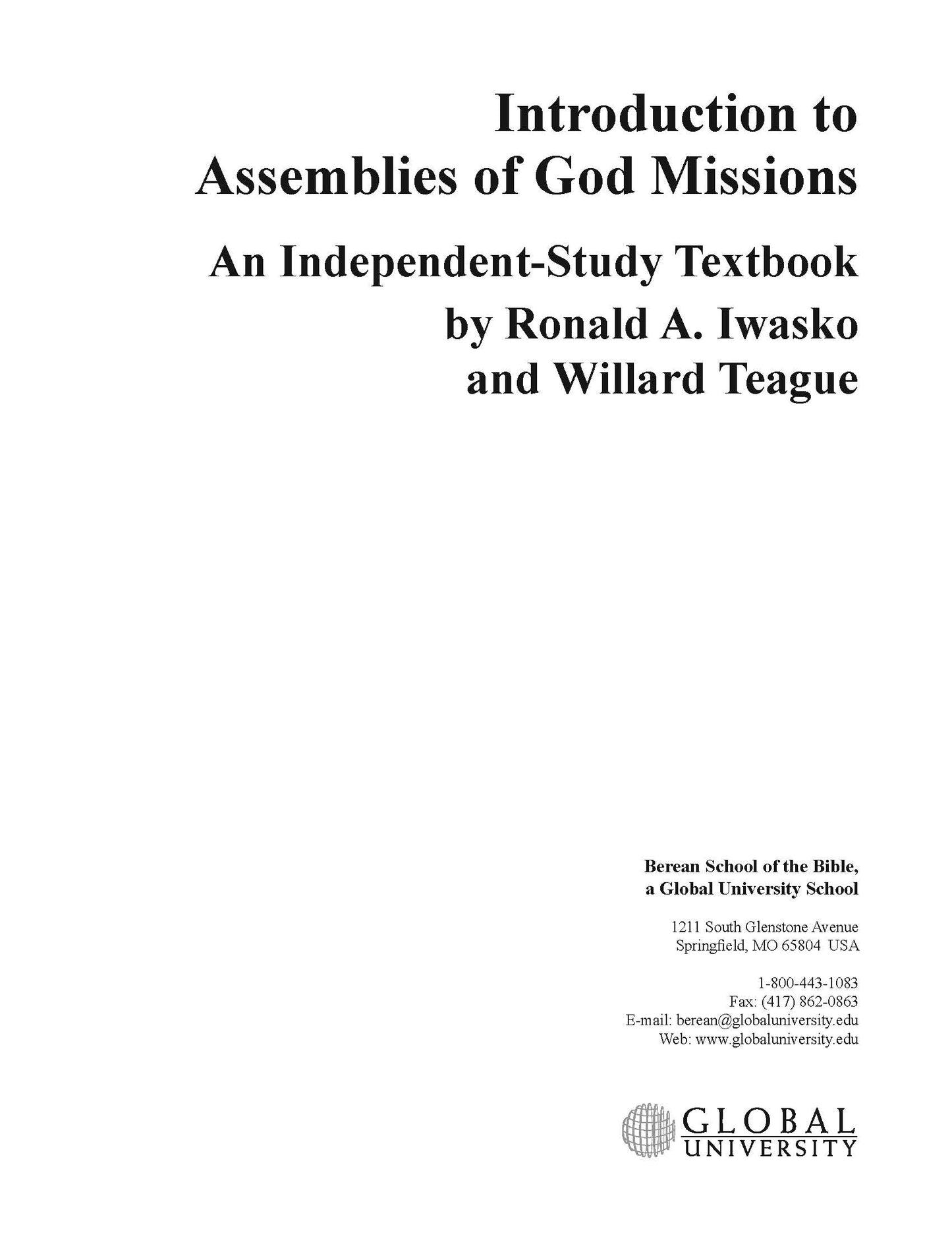 Introduction to Assemblies of God Missions