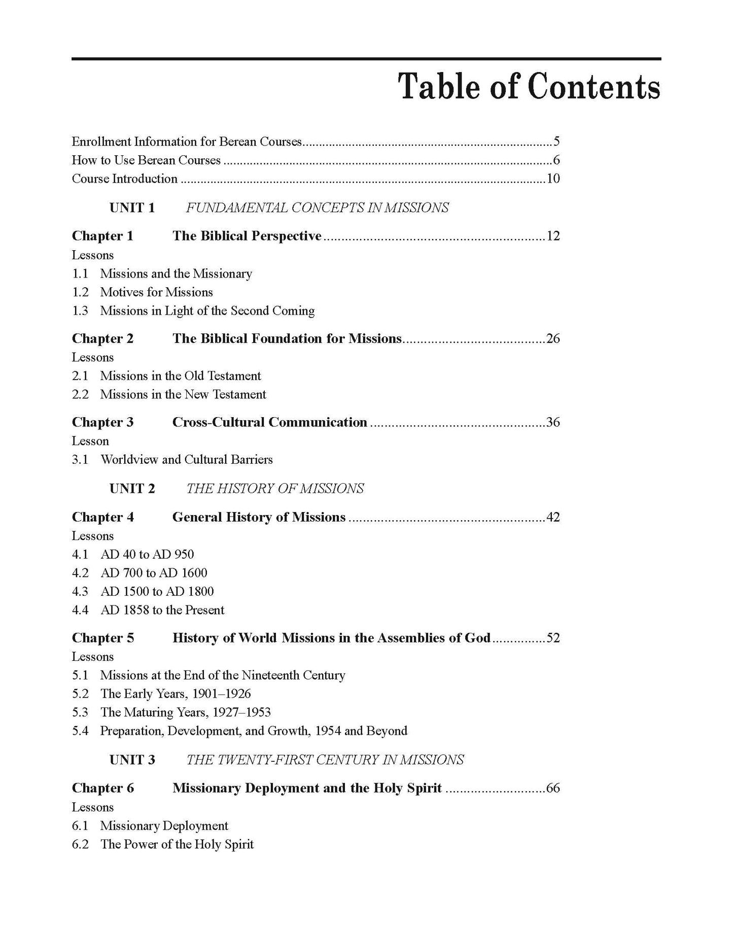 Introduction to Assemblies of God Missions