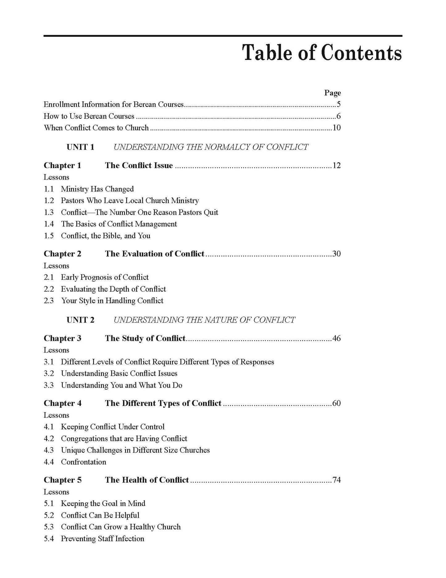 Conflict Management for Church Leaders