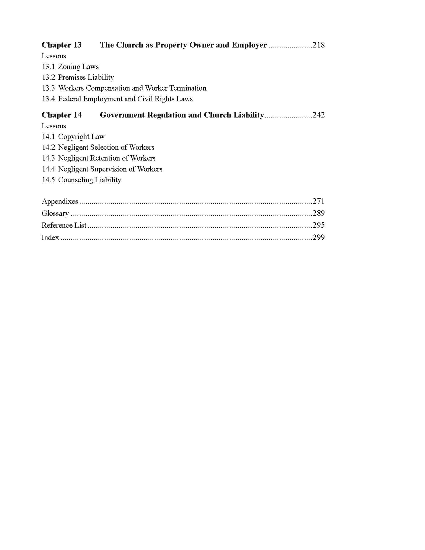 Church Administration, Finance, and Law