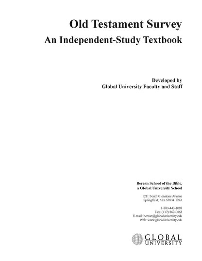 Old Testament Survey
