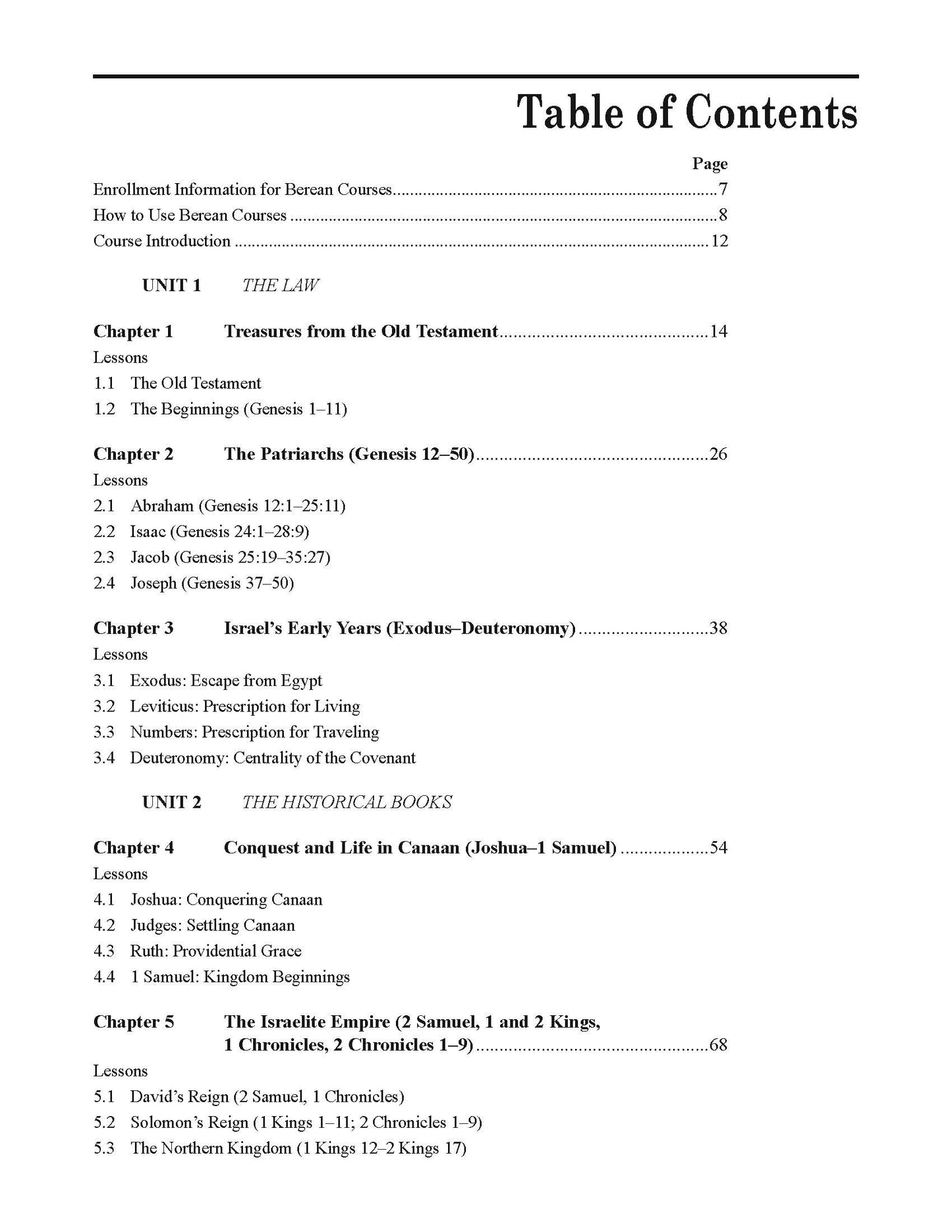 Old Testament Survey