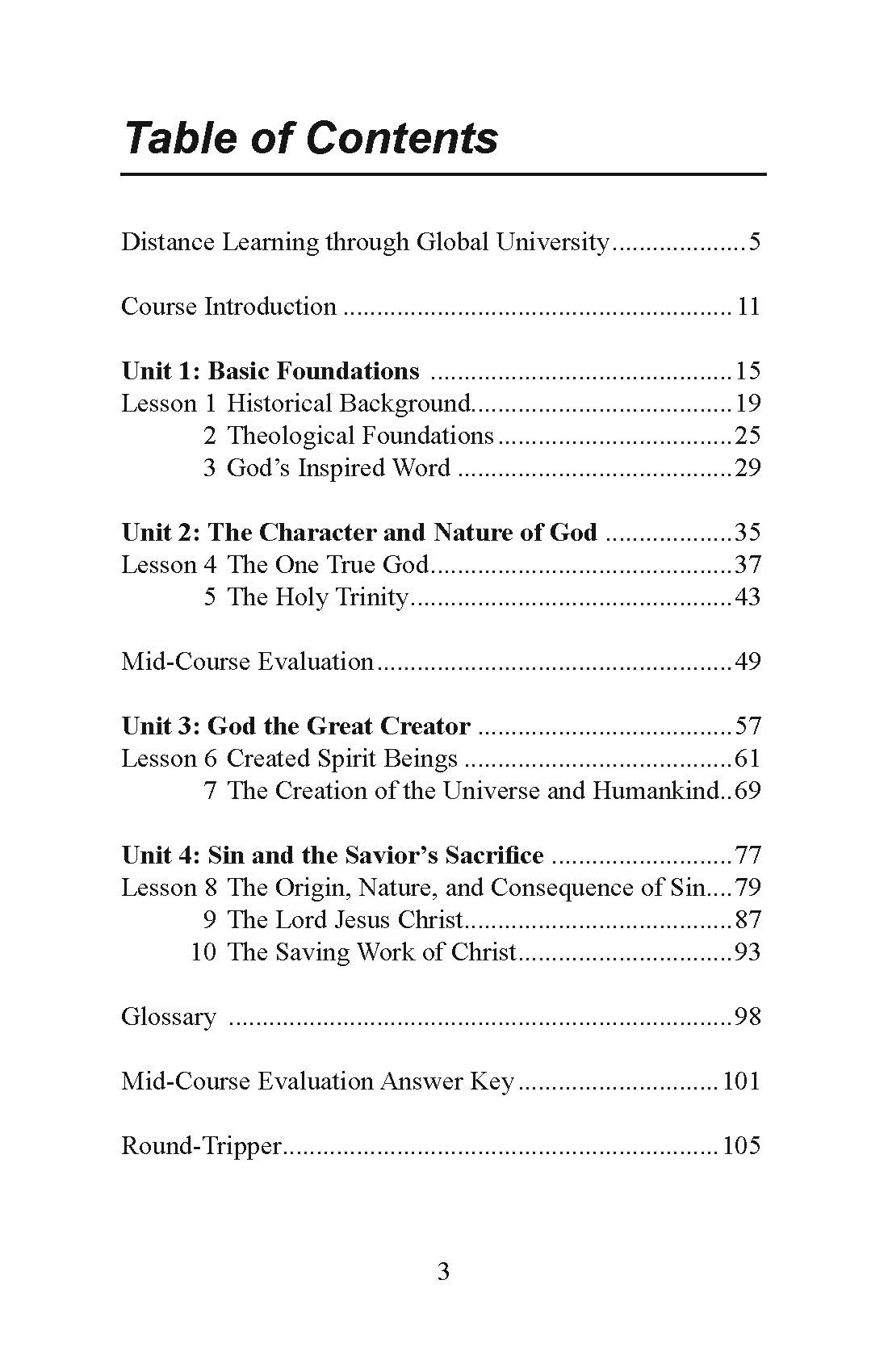 Systematic Theology I