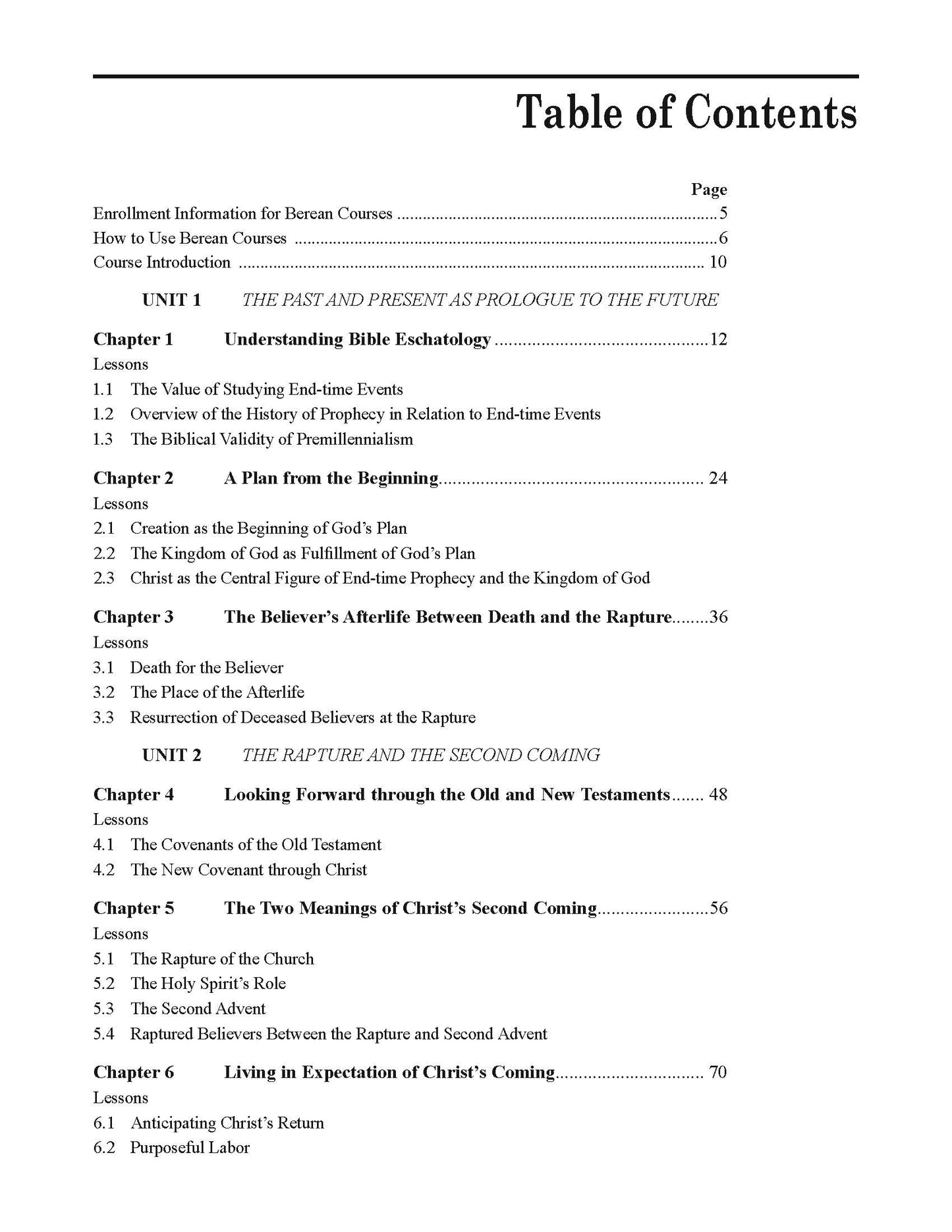 Eschatology: A Study of Things to Come