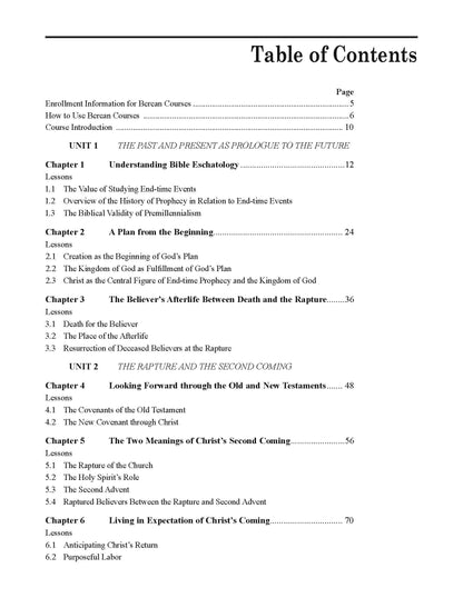 Eschatology: A Study of Things to Come