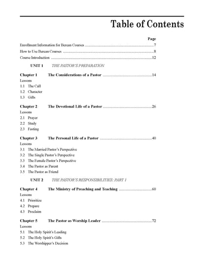 Pastoral Ministry
