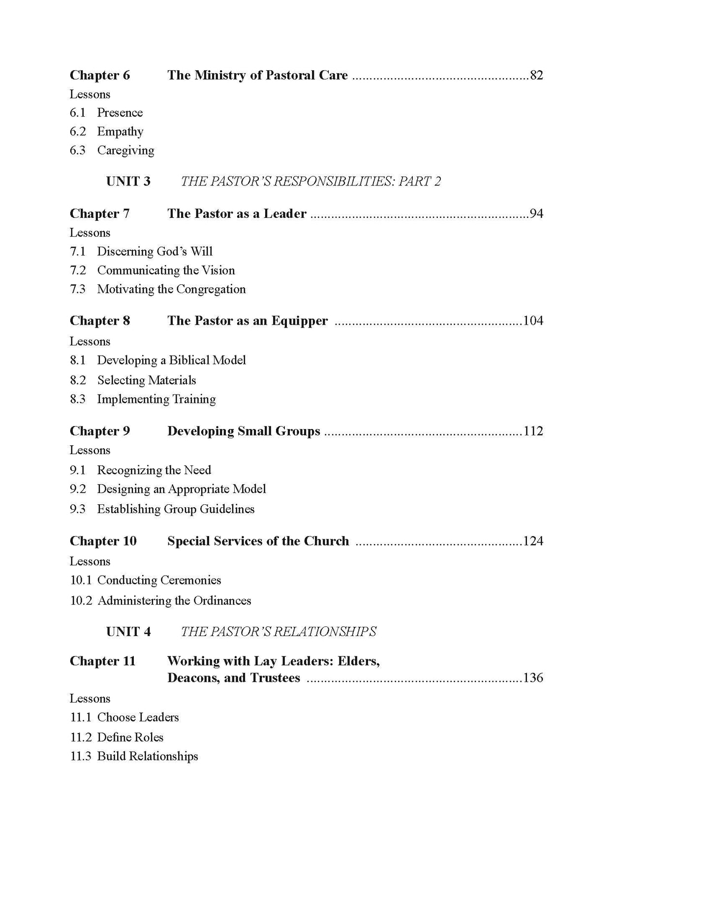 Pastoral Ministry